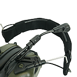 Тактичні активні навушники Earmor M32X MOD4. Навушники для стрільби, тактичні навушники на шолом, фото 7