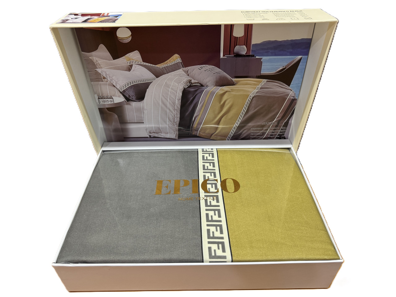 Постільна білизна Epico Satin 4 наволочки - Євро