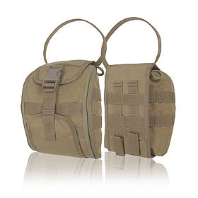 Підсумок-аптечка (швидкий скид) Kiborg GU Cordura Coyote. Відривний аптечний підсумок на пояс