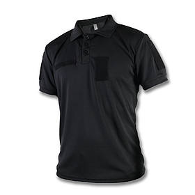 Поло тактична з шевронами Coolpass Black 46