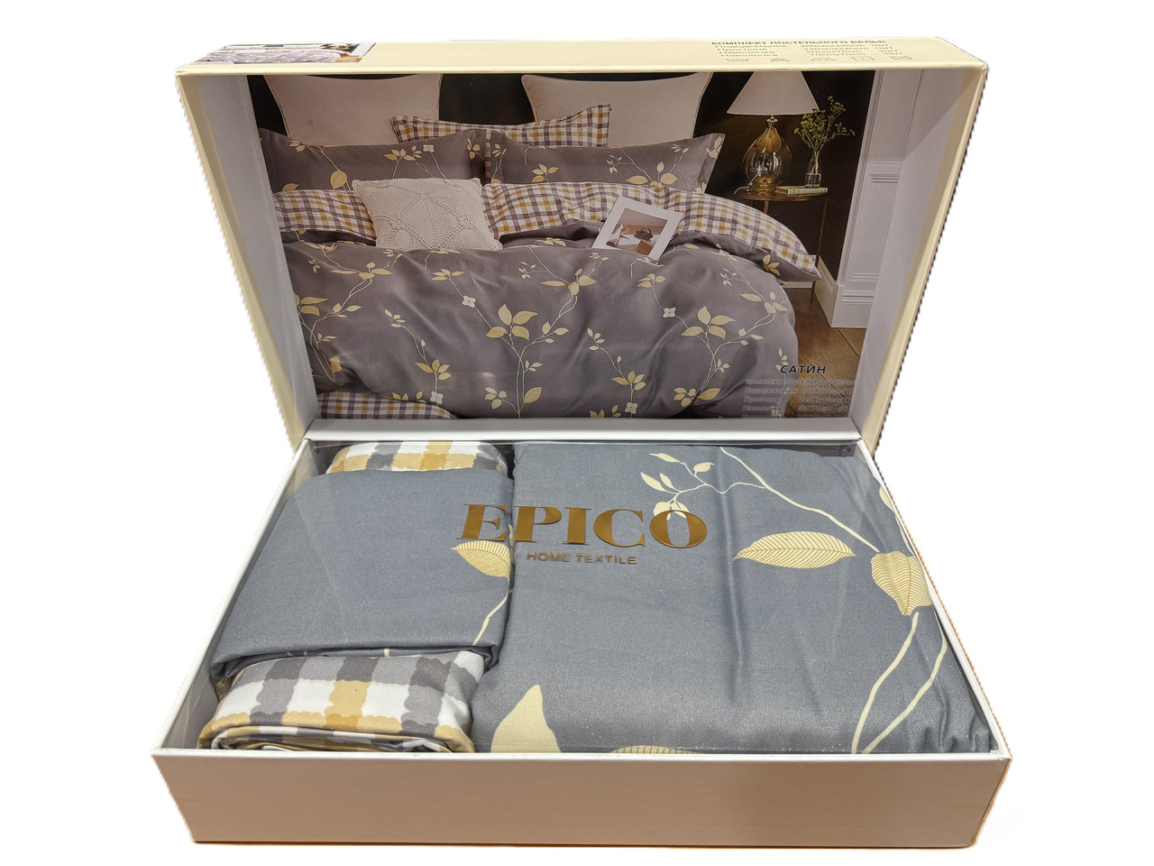 Постільна білизна Epico Satin 4 наволочки - Євро
