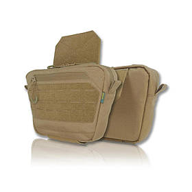 Сумка-напашник M Kiborg GU Cordura Coyote. Сумка напашник койот з велкро панелью