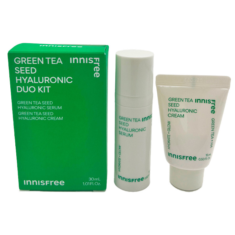 Набір мініатюр Innisfree Green Tea Seed Hyaluronic Duo Kit 15мл+15мл