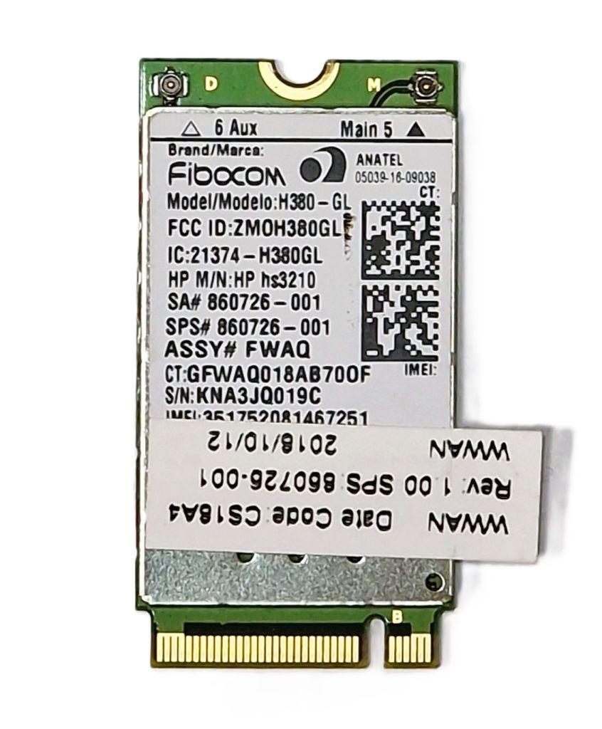 4G модем Fibocom H380 H380GL 4G LTE HSPA + M.2 HP hs3210 Card 860726-001 | Б/В