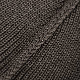 Шапка в’язана Docker Hat. Cotton and wool. Dark coffee, фото 8