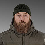 Шапка в’язана Docker Hat. Cotton and wool. Olive, фото 4