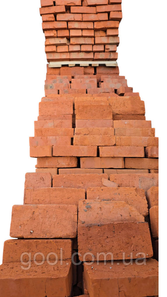 Цегла рядова 250х120х65мм повнотіла керамічна Ромни М-100 палета 250 штук, фото 1