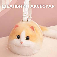 Сумка жіноча у вигляді кота - стильна сумка на плече 18см х 13см х 10см Рудий