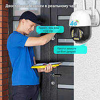 Вулична поворотна IP-камера GSM 4G C15X-H-4G. Програма – V380 Pro, фото 4