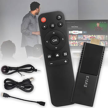 Смарт ТВ приставка для телевізора TV Stick 4K на Android 14 2GB 16GB