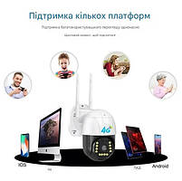 Вулична поворотна IP-камера GSM 4G C15X-H-4G. Програма – V380 Pro, фото 3