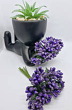 Тичинки, додатки. Лак, цукор, кукурудза.  У пучку 12 тичинок. Ціна за пучок. Колір  фіолетовий.