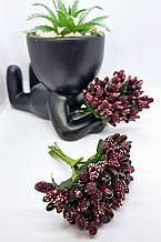 Тичинки, додатки. Лак, цукор, кукурудза.  У пучку 12 тичинок. Ціна за пучок. Колір  бордо.