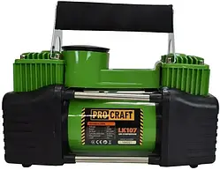Компресор автомобільний двопоршневий Procraft LK107