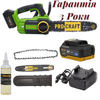 Аккумуляторная пила Procraft PKA42Li+АКБ+ЗУ гарантия 3 Рокки