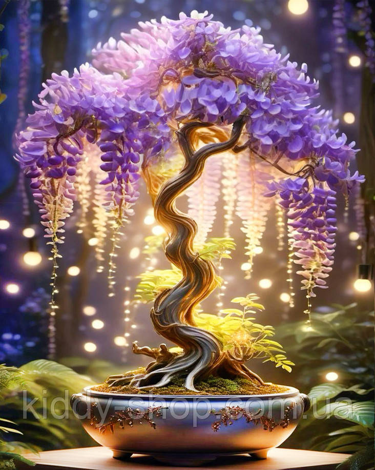 Діамантова вишивка. Картина на підрамнику "Дерево мрій", 40х50см, круглі стрази, фото 1