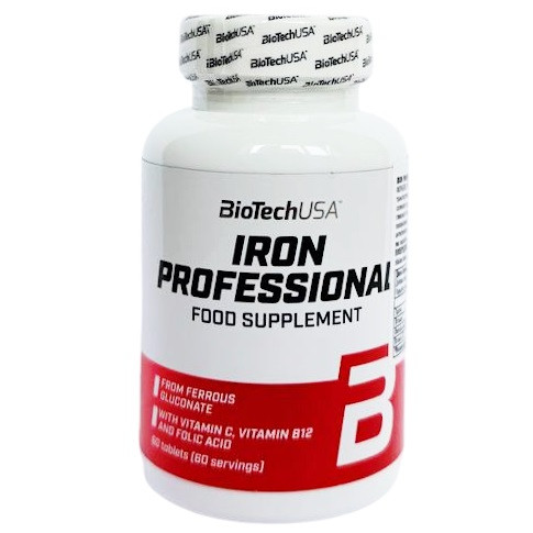 Сульфат заліза Biotech USA Iron Professional (60 таблеток.), фото 1