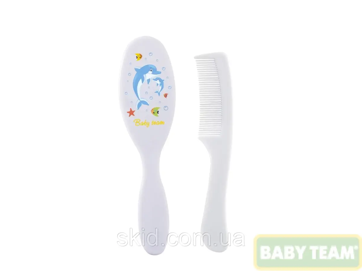 Набір гребінець та щітка Baby team, 0+, арт. 7105