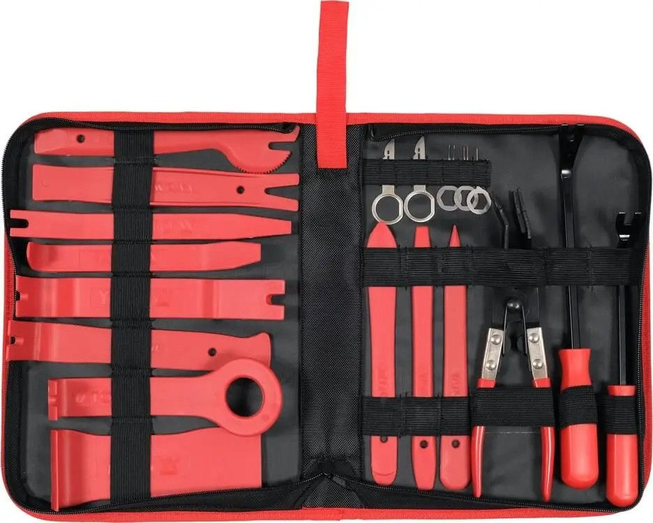 Набір знімачів для оббивки салону та автомагнітоли 19 шт YATO YT-08442, фото 1