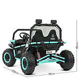 Електромобіль дитячий Джип M 4969EBLR (24V), Бірюзовий, фото 3