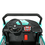 Електромобіль дитячий Джип M 4969EBLR (24V), Бірюзовий, фото 5