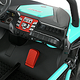 Електромобіль дитячий Джип M 4969EBLR (24V), Бірюзовий, фото 6