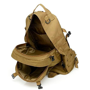 Військово-тактичний рюкзак Molle Assault 55 L+ 3 органайзери Койот, фото 3