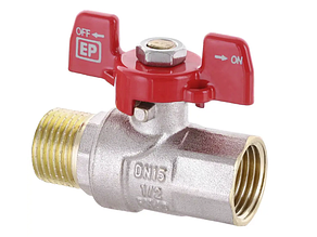 Кран кульовий EUROPRODUKT 1/2" ГШБ (1/2" ГШБ)