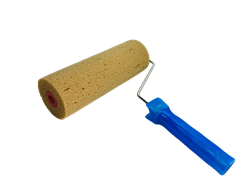 Валик структурний губка дрібна з ручкою, 80х250 мм, (коричневий)