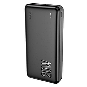 Універсальна мобільна батарея Hoco J87A 20000mAh Tacker PD20W+QC3.0 (Чорна)