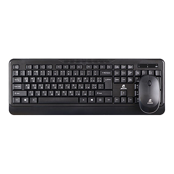Клавіатура та миша JEQANG для ПК ноутбука набір бездротовий JW-6800 Black