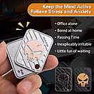 Магнітний слайдер Антистрес PUNCH іграшка з металу фіджет з паракордом EDC, фото 3