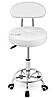 Уцінка! Стільчик майстра на колесиках Homart 687PS білий (9784), фото 2