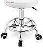 Уцінка! Стільчик майстра на колесиках Homart 687PS білий (9784), фото 4
