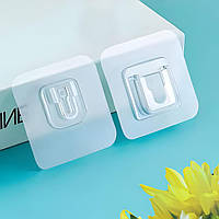 Набір самоклейних подвійних гачків Hooxen, прозорі, 10 штук