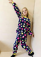 Подростковая теплая зимняя Махровая пижама для девочки 128 134 140 146 152 158 164 170