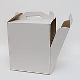 Тортова коробка з бічним віконцем 250х250х300, фото 2