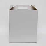 Тортова коробка з бічним віконцем 250х250х300, фото 3