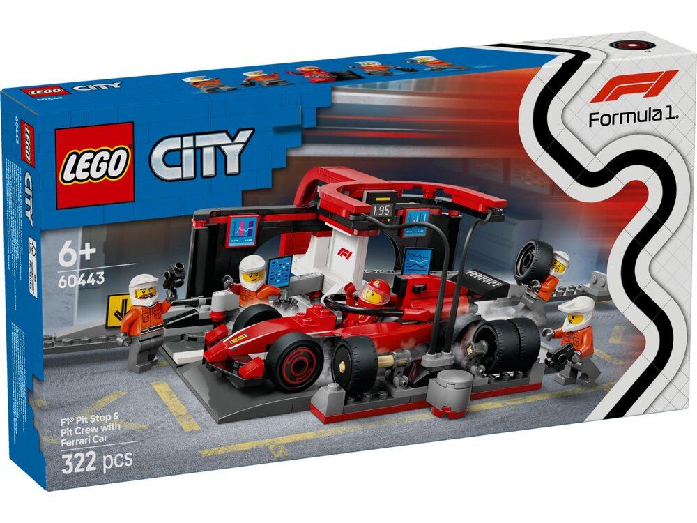 Lego City Піт-стоп та піт-екіпаж F1® з болідом Ferrari [60443], фото 1