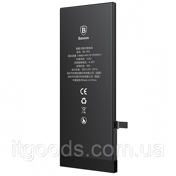 Акумулятор ( АКБ / батарея ) Baseus для iPhone 5 | 5G | A1428 | A1429 | A1442 1440mAh