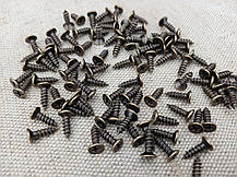 Саморізи великі для кріплення. "стара латунь" 2х10мм. Комплект (10шт), фото 5