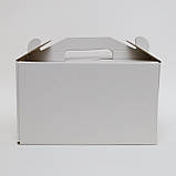 Коробки для торта картон із ручкою 250х250х150, фото 2