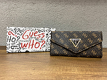 Жіночий стильний гаманець на кнопці Guess (гуртом/роздріб)