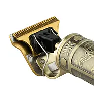 Акумуляторний триммер для стрижки бороди та вусів RAF R.482 3 насадки, фото 3