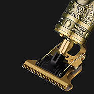 Акумуляторний триммер для стрижки бороди та вусів RAF R.482 3 насадки, фото 5