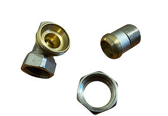 Кран радіаторний кутовий 1/2" x 1/2" (PN16) латунний, вентельний (ПАРА), фото 4