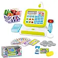 Касовий апарат дитячий 5963 В, світлові та звукові ефекти, сканер, кошик з продуктами, фото 2