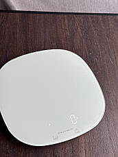 Кухонні настільні електронні ваги із сенсорним керуванням до 5кг LCD-дисплей Grunhelm KES-025LW Білий, фото 4