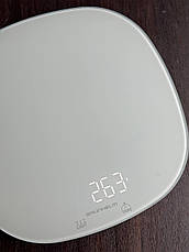 Кухонні настільні електронні ваги із сенсорним керуванням до 5кг LCD-дисплей Grunhelm KES-025LW Білий, фото 5