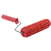 Валик структурний гумовий 60х180 мм, 319T (червоний) "тріснута кераміка"